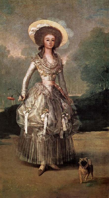Francisco Goya Marquise of Pontejos oil painting image